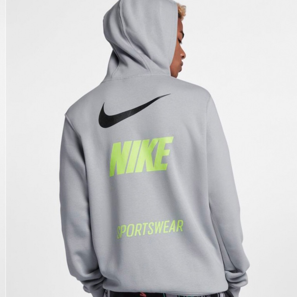 NIKE grey wolf hoodie